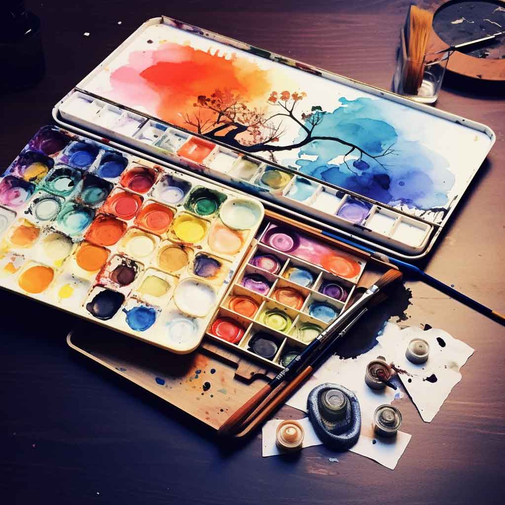 A Beginner's Palette for Mixing and Understanding Watercolor Paints